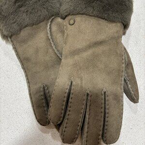 Used - UGG Green Shearling Gloves